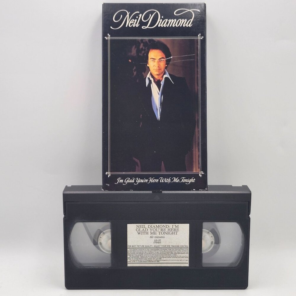 Neil Diamond Im Glad Youre Here With Me Tonight VHS HiFi Very Best
